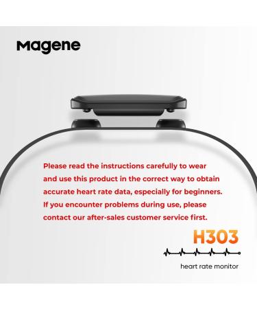 Magene H303 Heart Rate Monitor - ANT+/Bluetooth Chest Strap for iOS/Android Apps - Buy Online on GoSupps.com