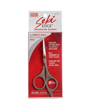 SEKI EDGE SS-902- Stainless Steel Moustache Scissors - Buy Online on GoSupps.com