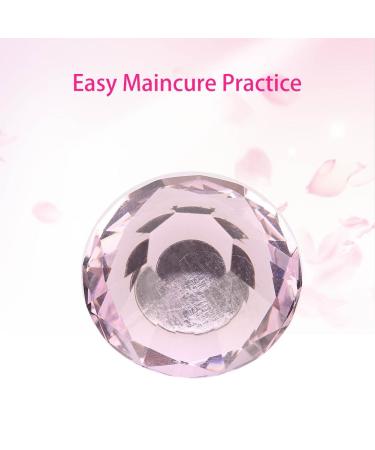 Magnetic Nail Holder Stand - 3 Colors Oval Crystal & Alloy Bracket for Nail Art & Crafts | Manicure Essentials - Buy Online on GoSupps.com