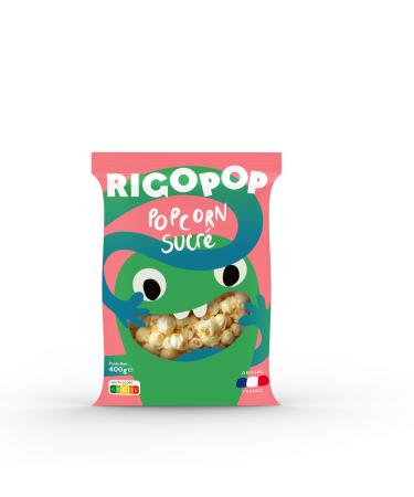 MA TRE PRUNILLE - RIGOPOP - Pop Corn Sucr - Mushroom - Ma s clat - Pr t D guster - partager - Fabrication Fran aise - Sachet 400 g Sucr - 400 g