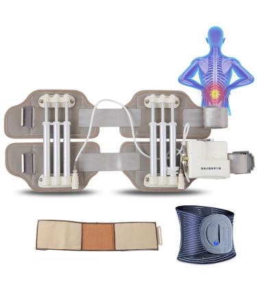 Volume disc lumbar vertebrae traction device waist belt corrector bilateral synchronous support 80 kg of traction hydraulic traction waist protection belt for men and women sidecurved
