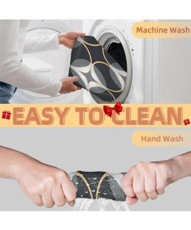 Gray Black Pattern Beard Bib Apron - Beard Hair Catcher for Men | Ideal Father's Day & Christmas Gifts with Suction Cups - Buy Online on GoSupps.com