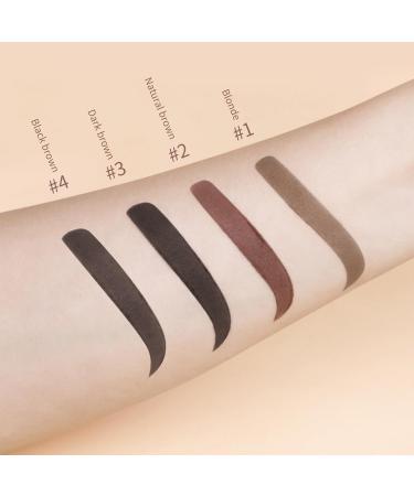 LXZJJM Eyebrow Stencils Eyebrow Stamp Stencil Kit Reusable Eyebrow Template With Strap Including Eyebrow Sticks 12 Head Mounted Eyebrow Cards And 2 Black Brushes (4#Black brown) - Buy Online on GoSupps.com