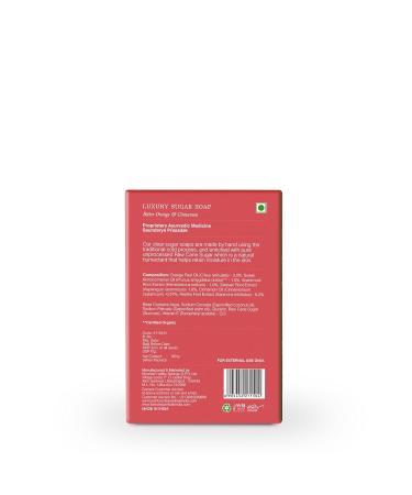 Luxury Sugar Soap - Bitter Orange & Cinnamon | Organic Ayurvedic Handmade Bath Soap | Smooth & Soft Skin | Forest Essentials - Buy Online on GoSupps.com