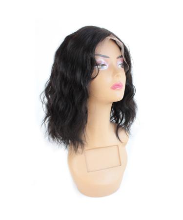 Zanawigs 10-Inch Black Bob Lace Front Wig | Unprocessed Brazilian Real Hair | Natural Look with Baby Hair - Buy Online on GoSupps.com
