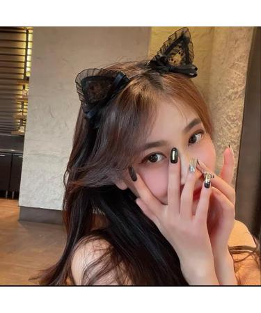 TTOA Black Cat Ear Headband | Halloween Hair Accessories | Lace Hair band - Buy Online on GoSupps.com