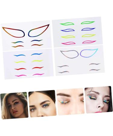  MERRYHAPY MERRYHAPY Eyeliner Stickers for Stage Performance Easy-to-Apply Self-Adhesive Makeup Stickers for Women Set of 4 - Buy Online on GoSupps.com