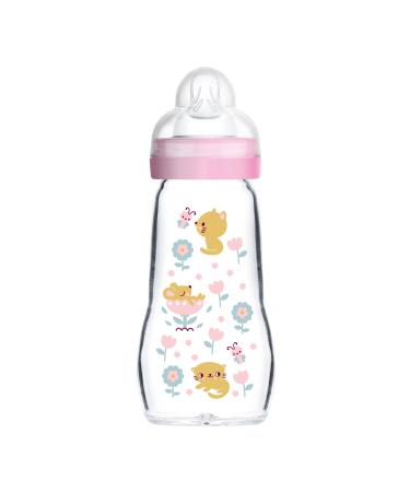 MAM Feel Good Glass Bottle 170 Girl Pink pink 170 Millilitres