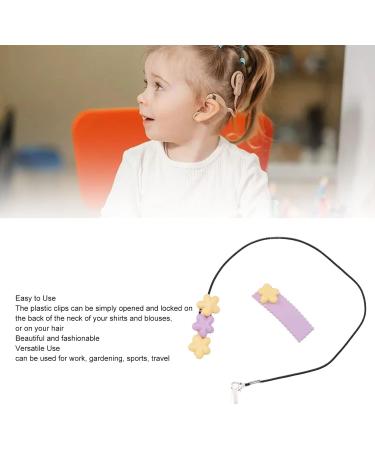 BTE Hearing Aid Lanyard Lovely Hearing Aid Clip To Avoid Loss Wearable Cute Flowers For Kids (Single Ear) - Buy Online on GoSupps.com