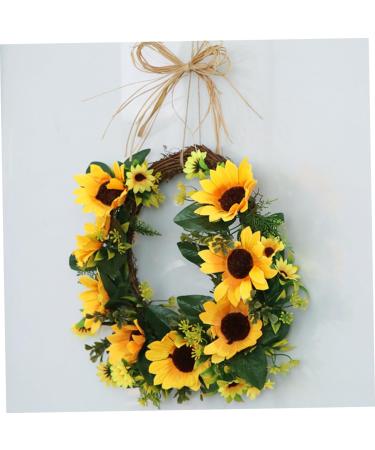 Zerodeko Window Trim Front Door Greenery Wreath Showcase Ornament Lotus Tealight Candle Holder Sunflower Door Wreath Green Garland Hanging Garland Artificial Flower Outdoor Bamboo - Buy Online on GoSupps.com
