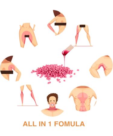 GreenLife 300g/0.66lb Hard Wax Beads Hard Wax Beans Hair Removal Painless Waxing Bean Home wax Kit for Facial Legs Arms Body Bikini Brazilian Pearl Depilatory Hot Waxs for Women and Men (300g Bagged Blackcurrant) - Buy Online on GoSupps.com