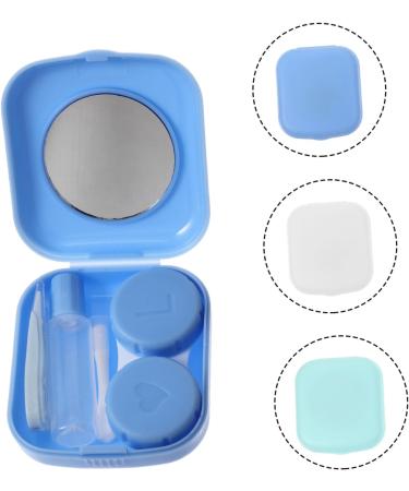 Homsfou Colored Contact Lens Container Kit | Shiny Frame Travel Case & Storage Box | International Shipping Available - Buy Online on GoSupps.com