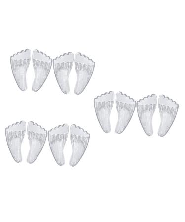 FOMIYES 6 Pairs Five Toe Sticky Front Pad Clear Heels Shoe Heel Grips Foot Arch Support of Foot Inserts High Heel Insole Low Womens Heels Arch Support Insole Gel Women' -in Massage