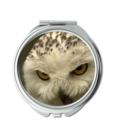 Mirror Compact Mirror owl e juice white owl is angry wallpaper pocket mirror portable mirror