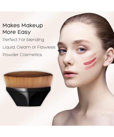 VICKSONGS Beautiful Taste Flawless Foundation Brush with Box - Super Soft Multifunctional Blending Brush for Liquid and Cream Concealer - Premium Quality - Easy to Carry (Black) - Buy Online on GoSupps.com