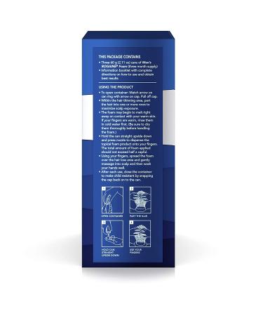 Men's Rogaine 5% Minoxidil Foam - Six Month Supply for Hair Loss & Thinning Treatment - Buy Online on GoSupps.com