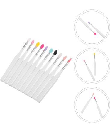 Lurrose 10-Piece Makeup Brush Set - Eyeshadow & Lip Brushes with Silicone Heads | International Shipping - Buy Online on GoSupps.com