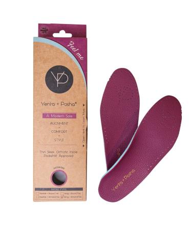 Yenta + Posha Breathable Memory Technology Orthotic Insole for Women  Modern Sole Wing (6 Wing Almond Toe)