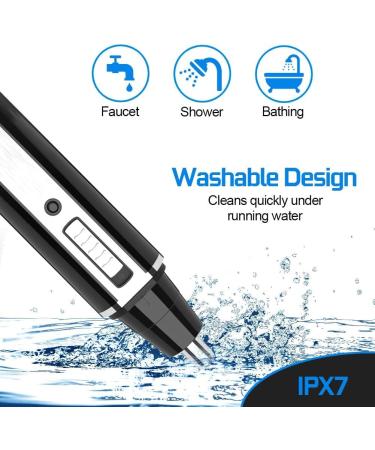 2024 Rechargeable Eyebrow & Nose Hair Trimmer for Men & Women | Painless Ear & Facial Hair Removal | Travel-Friendly Design - Buy Online on GoSupps.com