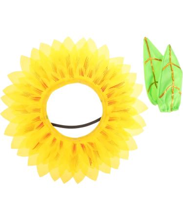 Abaodam 2 Sets Sunflower Hats for Sunflower Halloween Costume Halloween Flower Child As Shownx2pcs 42x42cmx2pcs - Buy Online on GoSupps.com