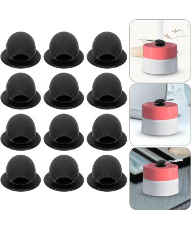 Lurrose Travel Makeup Brushes Silicone Lip Brush Covers 12pcs Silicone Brush Cover for Makeup Cosmetic Brush Protector Brush Applicator for Women Girls (Black) Eyeshadow Applicators Black 1.5x1cm - Buy Online on GoSupps.com