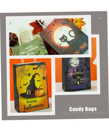 PRETYZOOM 12pcs Halloween Paper Bag Candy Bags Trick or Treat Bag Pouch Packing Paper Bag Decorate Delicate - Buy Online on GoSupps.com