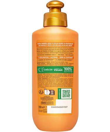 Garnier Ultra Doux Huiles Merveilleuses pour Cheveux Secs & Ternes - Cr me de Soin Nutrition Brillance - l'Huile d'Argan & de Cam lia - Homme & Femme - 200ml 200 ml (Lot de 1) Cr me de soin - Buy Online on GoSupps.com