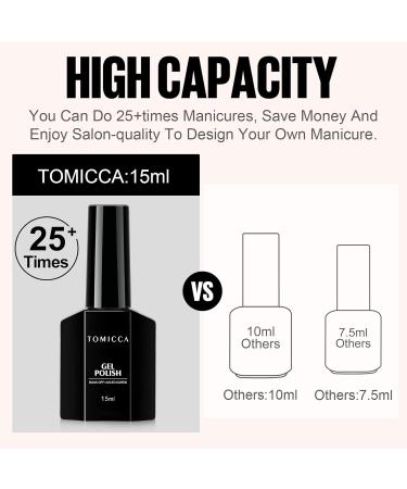 TOMICCA Beige White Jelly Gel Polish - Translucent Soak Off UV Gel for Nail Art - 15ML - Buy Online on GoSupps.com