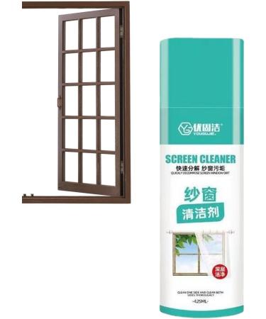 FOCCAR Window Screen Cleaner Agent - 425ml/14.37oz Professional Spray and Rinse Cleaner | Cleaning Window Cleaner Tool Spray and Rinse Cleaner Removes Oil and Dirt for School - Buy Online on GoSupps.com