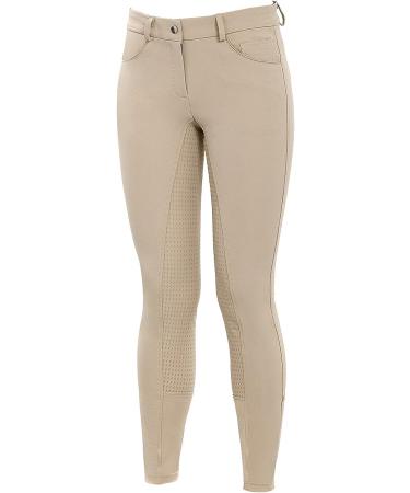 HR Farm Women's Full Seat Silicone Grip Breeches Horse Riding Jodhpurs - Beige (Size 28) - Buy Online on GoSupps.com