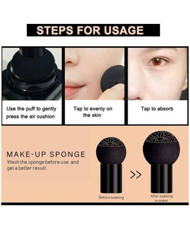 Mushroom Head Air Cushion CC Cream Foundation - Long Lasting Matte Concealer (Natural) - Buy Online on GoSupps.com