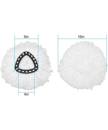 12-Pack Spin Mop Head Replacements - Easy Cleaning Microfiber Refills - 360 Degree Spin Mop Replacement Heads - For All Hard Surfaces - 12 Count (Pack of 1) - Buy Online on GoSupps.com