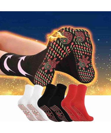 Men & Women Winter Self-Heating Magnetic Turmaline Socks | Comfortable Warm Foot Care & Massage Therapy - Buy Online on GoSupps.com