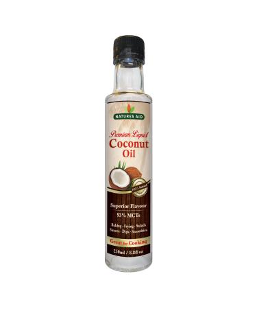 Natures Aid Premium Liquid Coconut Oil 250ml 250 ml (Pack of 1) Liquid Coconut - Buy Online on GoSupps.com