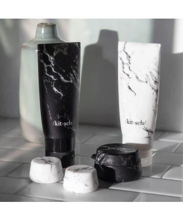 KITSCH Silicone Jar Set 3 Piece - Black/White (3 CT Pack) - Convenient Storage Solution - Buy Online on GoSupps.com