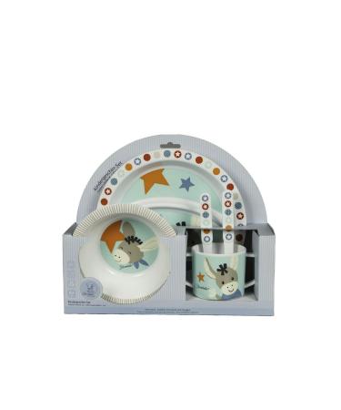 Buy Sterntaler Emmi Gift Set - Velcro & Gripping Figure for 0+ Months | Light Blue & Multicolored Dish Set Bundle - Bowl Plate & Cup - Buy Online on GoSupps.com