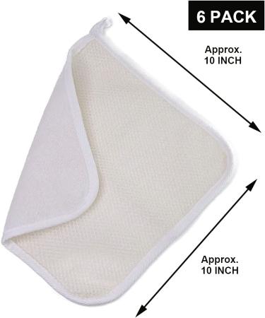 PPHAO Soft Weave Exfoliating Washcloth for Face and Body - 6 Pack - Buy Online on GoSupps.com