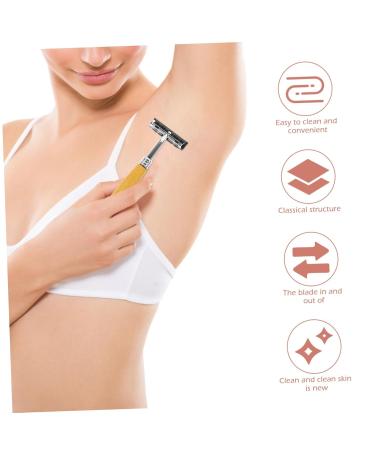 Beaupretty 4 Pcs Stainless Steel Razor Set - Adjustable Razor Handle Trimmer & Blades for Men - Ideal for Body Hair & Beard Grooming - Buy Online on GoSupps.com