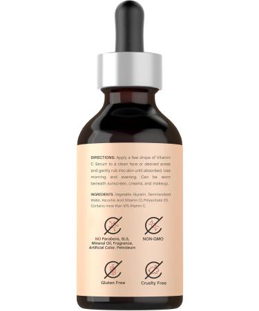 Vitamin C Serum for Face | 4 fl oz Hydrating Dark Spot Treatment | Paraben & SLS Free | International Shipping Available - Buy Online on GoSupps.com