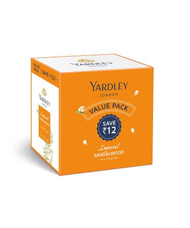 Yardley Sandalwood Luxury Soap 100g - Pack of 3 | International Shipping Available - Buy Online on GoSupps.com