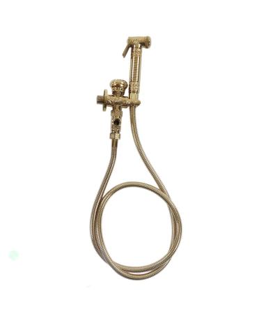Bathroom accessories antique copper finish toilet sprayer retro exquisite powerful impact wall-mounted bidet-tap for bathrooms bidet