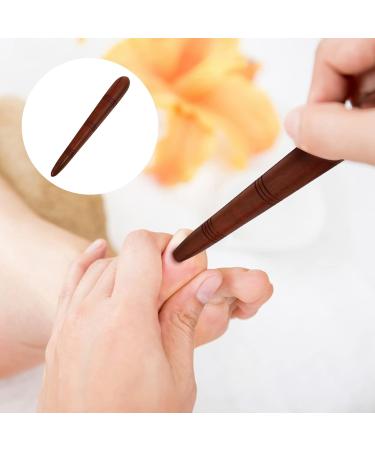 EXCEART Wooden Foot Massager Stick - Acupuncture Massage Tool for Feet Legs Neck & Back (Brown) - 14x1.7x1.7CM | International Shipping Available - Buy Online on GoSupps.com