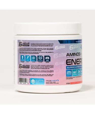 Amino+Energy6-6-Hour Energy Supplement with Amino Acids Vitamins Minerals and Stimulants - Boost Focus and Energy - (Strawberry Lemonade) - Buy Online on GoSupps.com