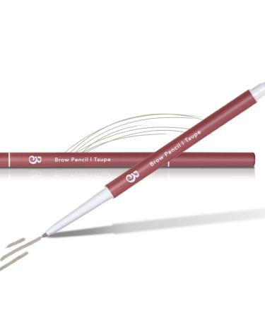 The Brow Trio  (Trio Beauty) Microfill Brow Pencil | Eyebrow Pencil for Beautifully Soft Hair Strokes | Double Sided Micro Brow Pencil with Spoolie Brush | Taupe