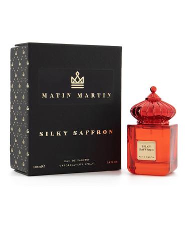 Silky Saffron - Woody Spicy Unisex Travel Perfume with Saffron and Leather Notes - Perfume for Men - Arabian Perfume for Women - 3.4 oz - Buy Online on GoSupps.com
