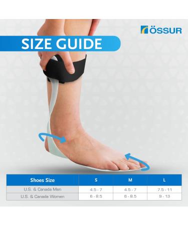  ssur AFO Dynamic & Leaf Spring Ankle-Foot Orthosis - Lightweight Drop Foot Support for Men & Women | Small/Medium Left Foot - Buy Online on GoSupps.com