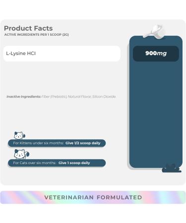 Lysine + Multivitamin for Cats - Immune Support Skin and Coat Health Eye Support - with EPA and DHA Taurine and Spirulina - Buy Online on GoSupps.com