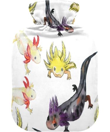 Axolot Hot Water Bottle - 1L Plush Cover | Stylish Winter Warmer for Kids & Adults - Buy Online on GoSupps.com