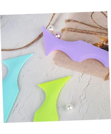 NOLITOY 4 Pcs Silicone Beauty Ruler Eyeliner Molde De Para Resina Eyebrow Stencils Template Board Massage - Buy Online on GoSupps.com