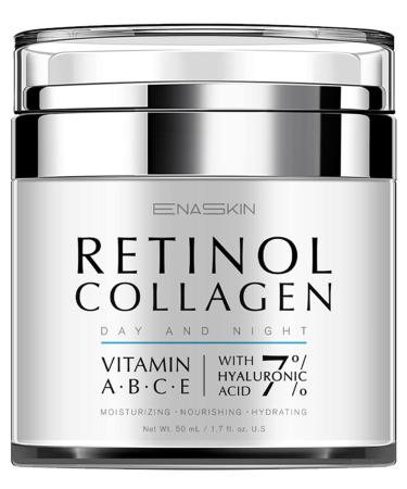 EnaSkin Retinol Cream for Wrinkles: Face Neck Collagen Cream for Tightening Skin - Anti Aging Facial Moisturizer Day and Night for Women and Men 1.7 Fl OZ 1.7 Fl Oz (Pack of 1)